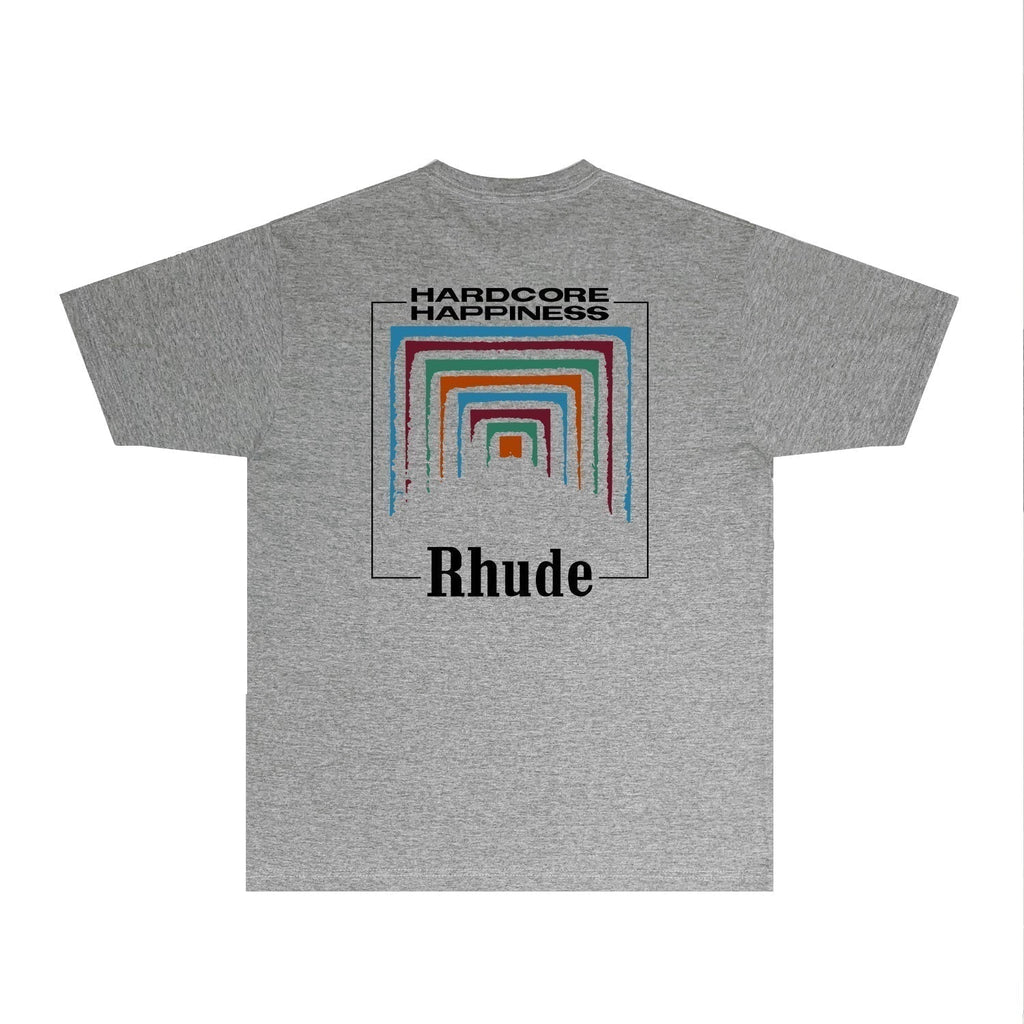 Rhude T-shirts Printed Trendy Pure Cotton