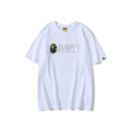 Bathing Ape T-Shirt Summer Short Sleeve Letter Print Round Neck Pullover T-shirt
