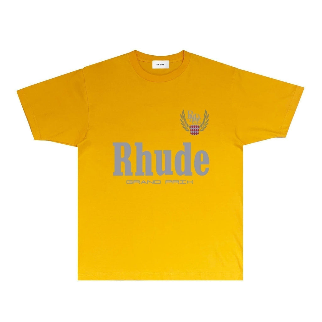 Rhude T-shirts Printed Trendy Pure Cotton