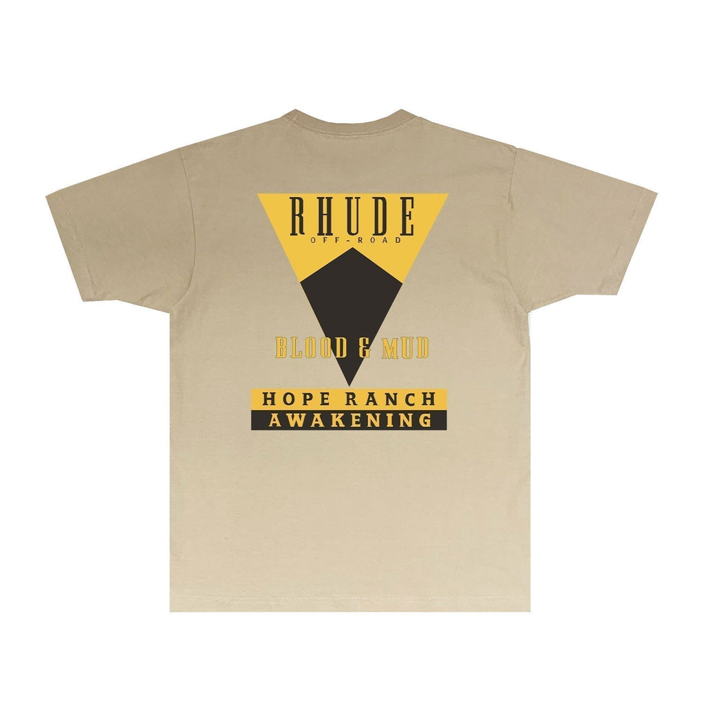 Rhude T-shirts Printed Trendy Pure Cotton