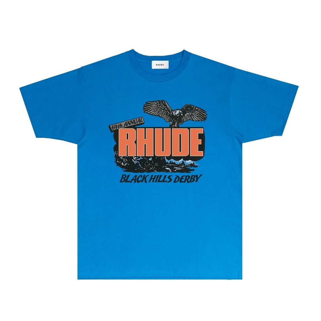 Rhude T-shirts Printed Trendy Pure Cotton