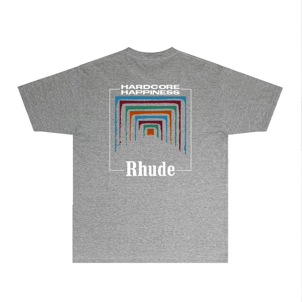 Rhude T-shirts Printed Trendy Pure Cotton