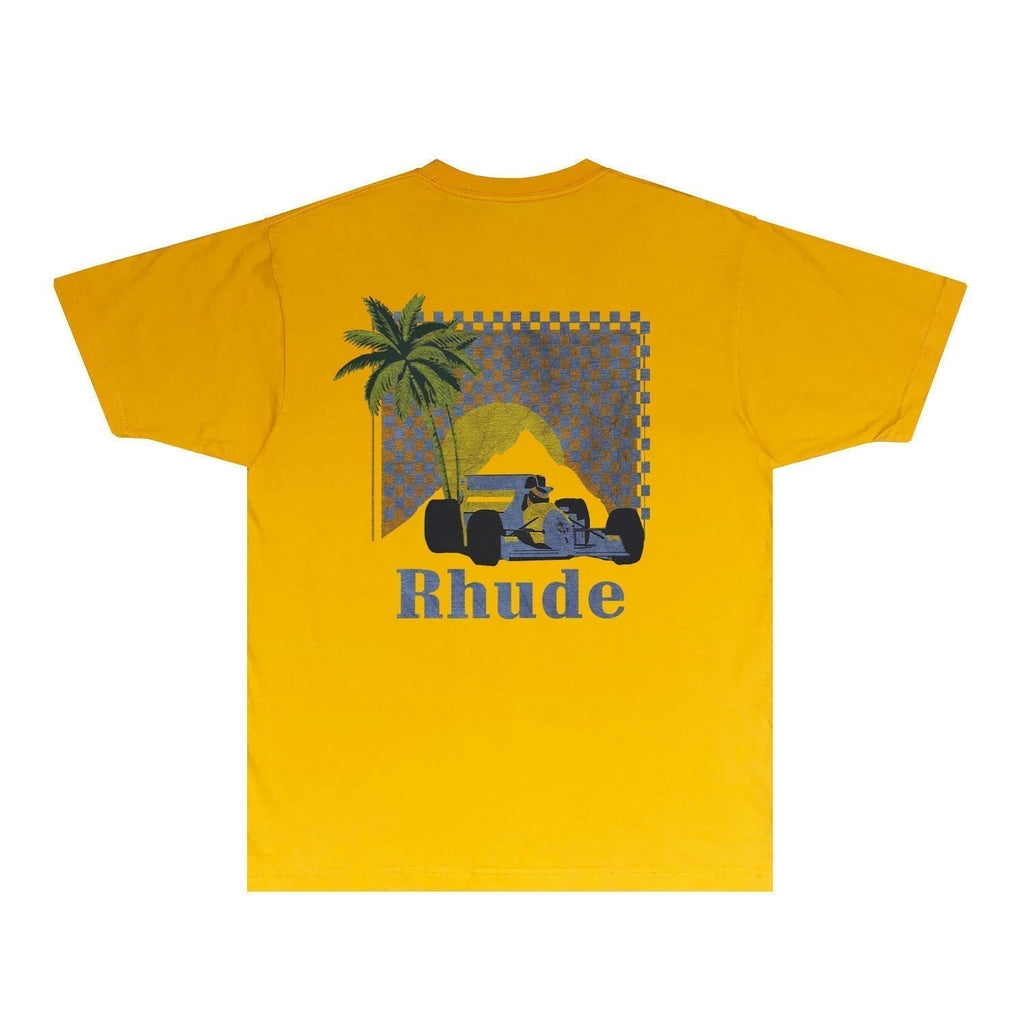 Rhude T-shirts Printed Trendy Pure Cotton