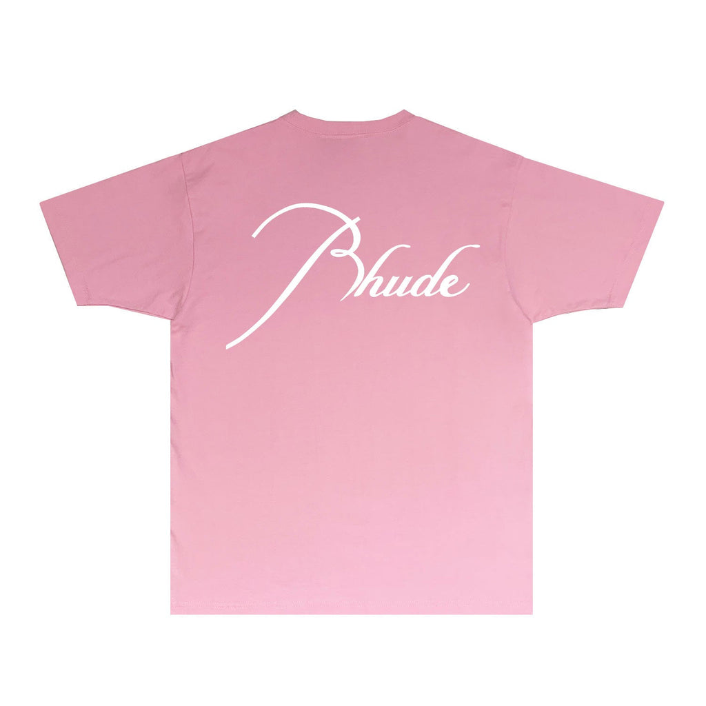 Rhude T-shirts Printed Trendy Pure Cotton