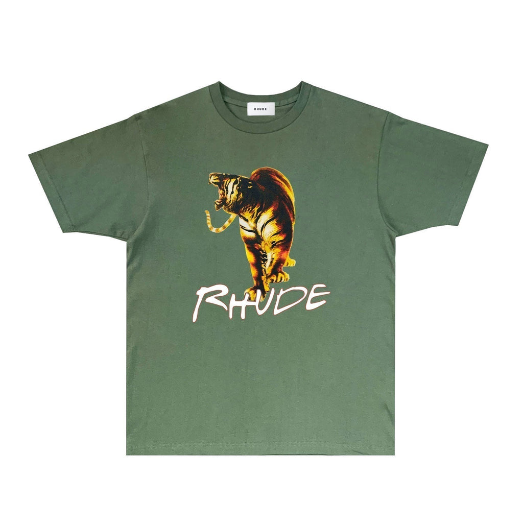 Rhude T-shirts Printed Trendy Pure Cotton
