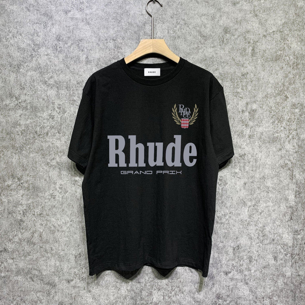 Rhude T-shirts Printed Trendy Pure Cotton