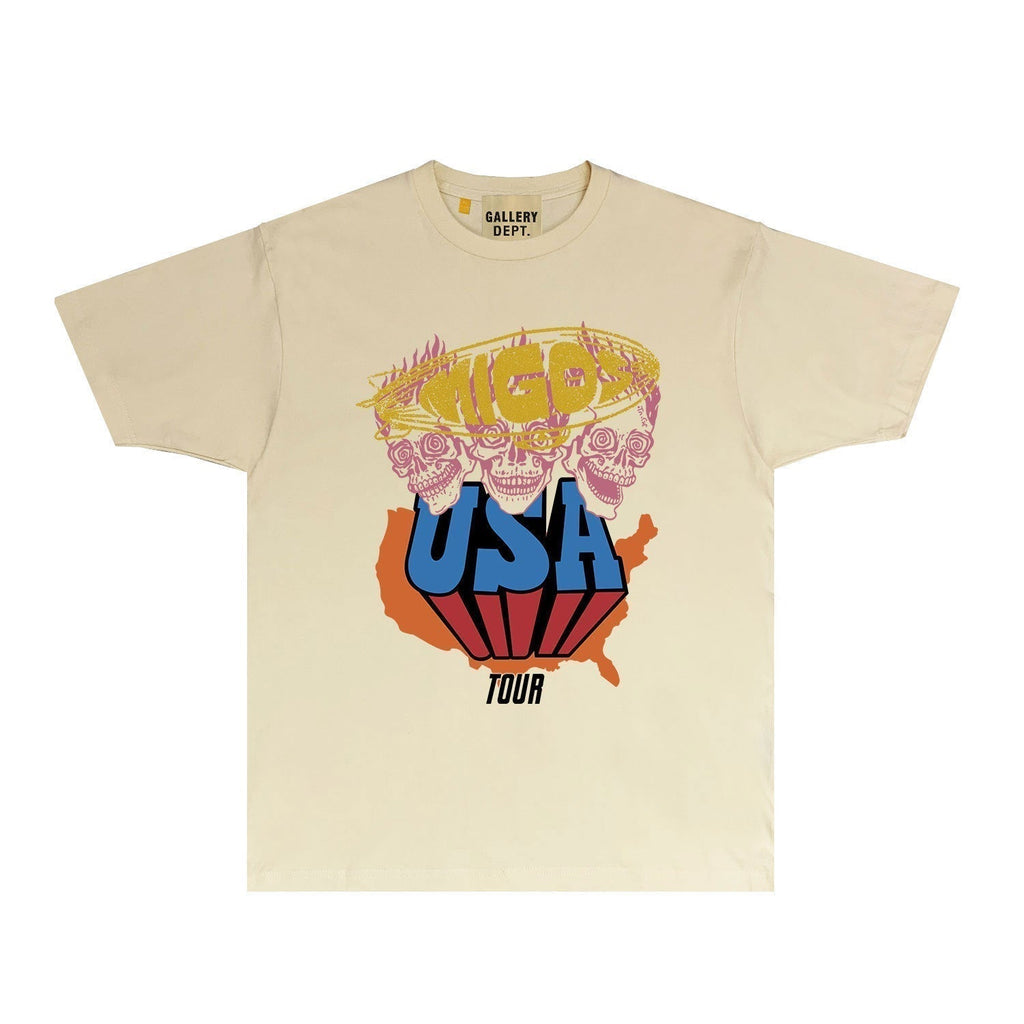 Gallery Dept T Shirts European And American Tee Shirt Short Sleeve T-Shirt Blouse