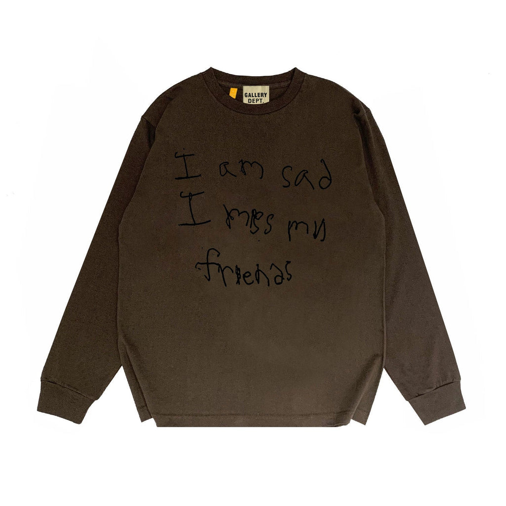 Gallery Dept Long Sleeved Shirt Fashion Brand Long Sleeve Long-Sleeved T-shirt Blouse