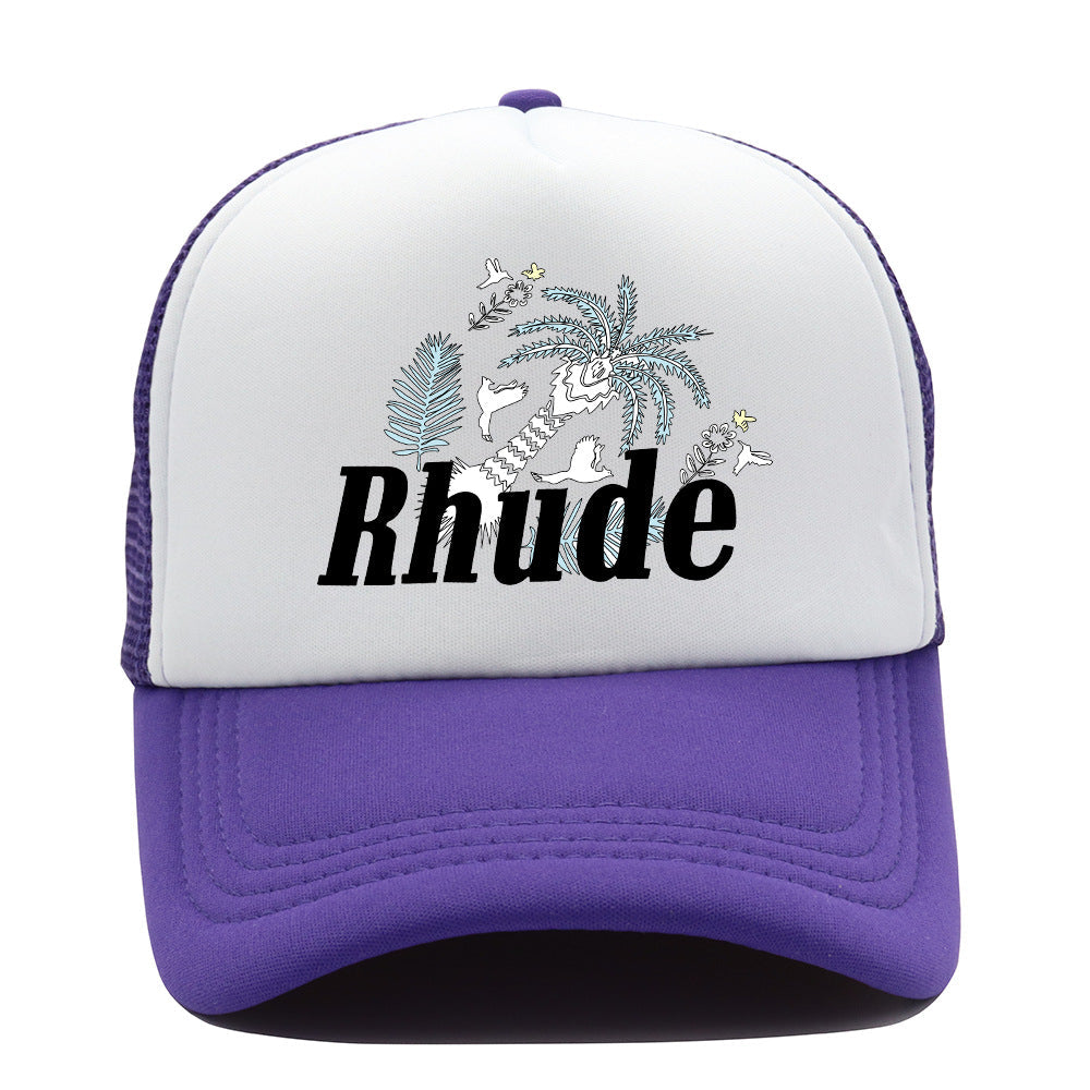 Rhude Hat Fashion Net Cap Hip Hop Baseball Cap