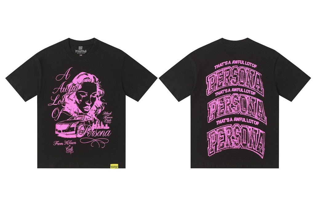 THAT'S A AWFUL LOT OF COUGH SYRUP Persona Graphic Short-Sleeve T-Shirt ¡ª comparison