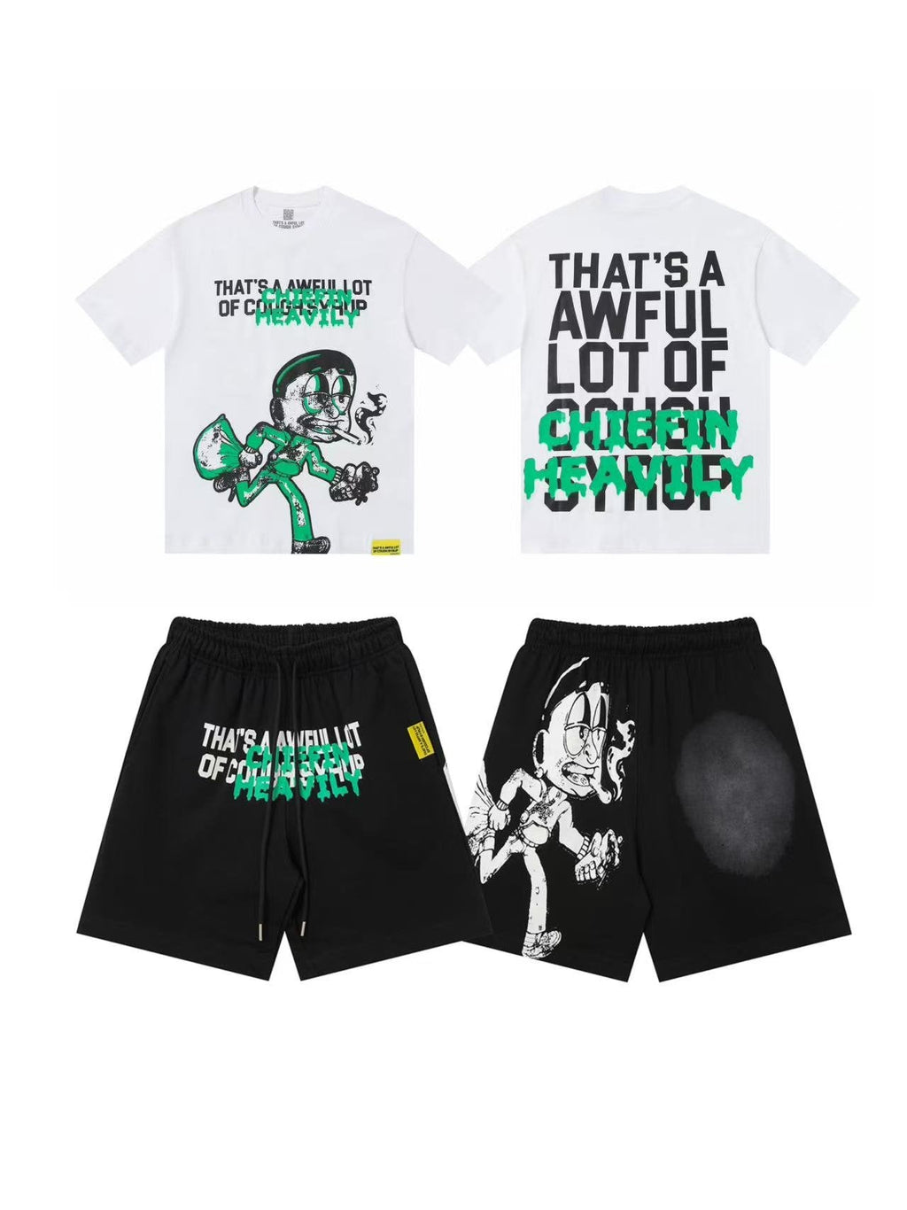 THAT'S A AWFUL LOT OF COUGH SYRUP Graphic Short-Sleeve Set ¡ª front