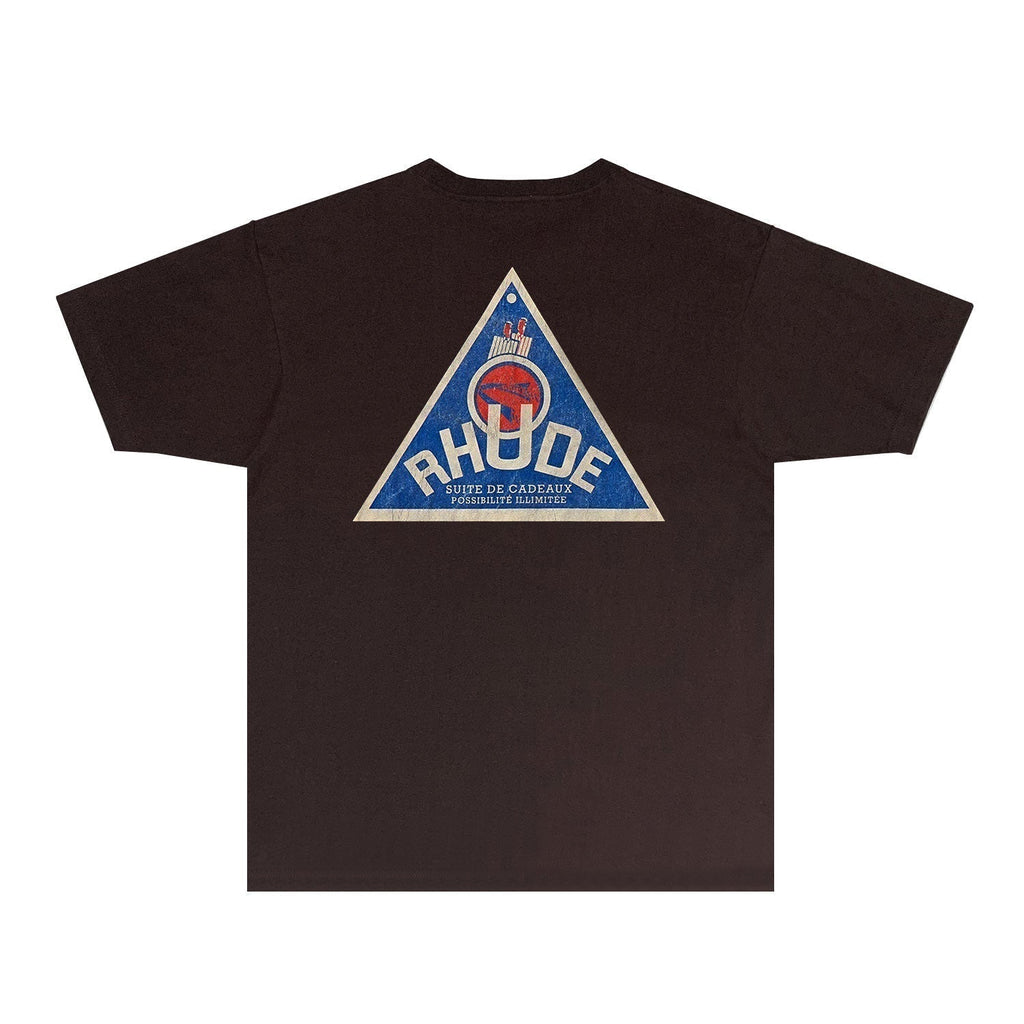 Rhude T-shirts Printed Trendy Pure Cotton