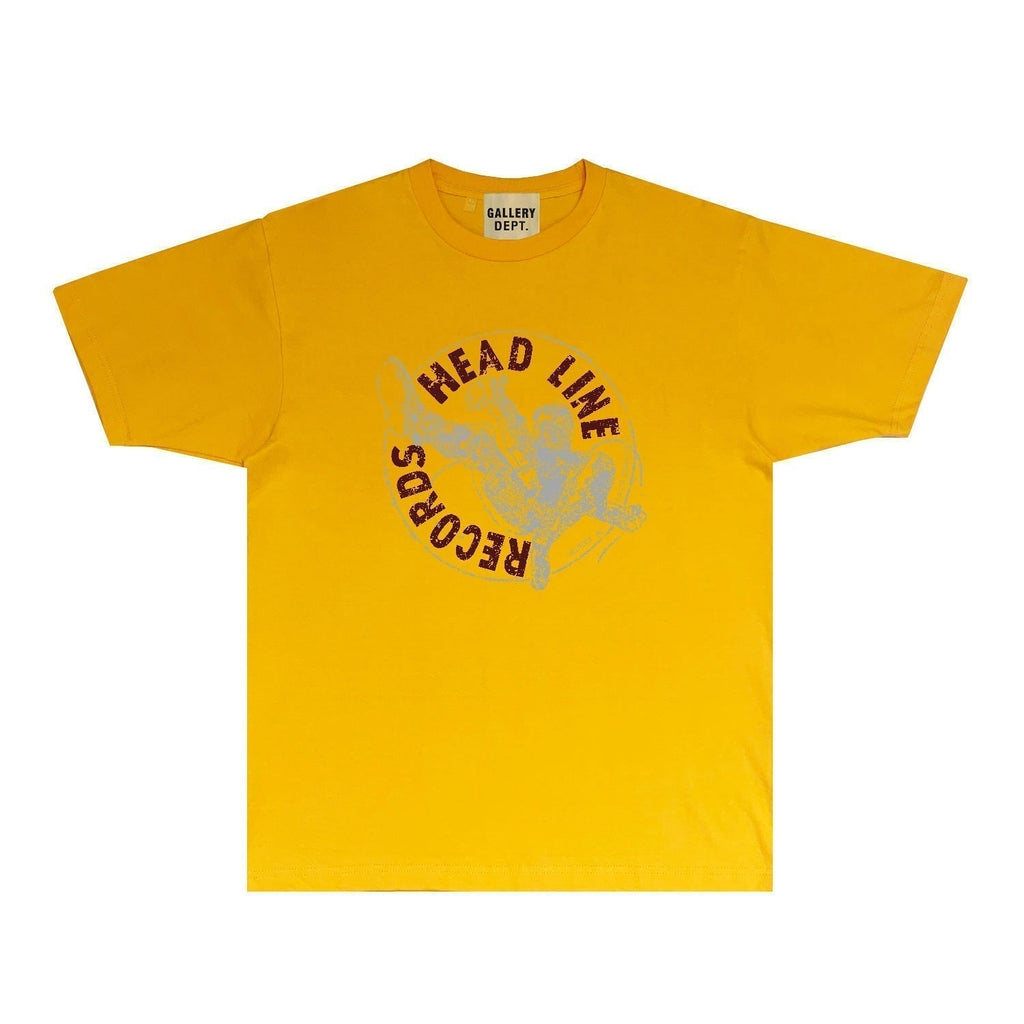 Gallery Dept T Shirt Retro Printed Loose Short-Sleeved Shirt