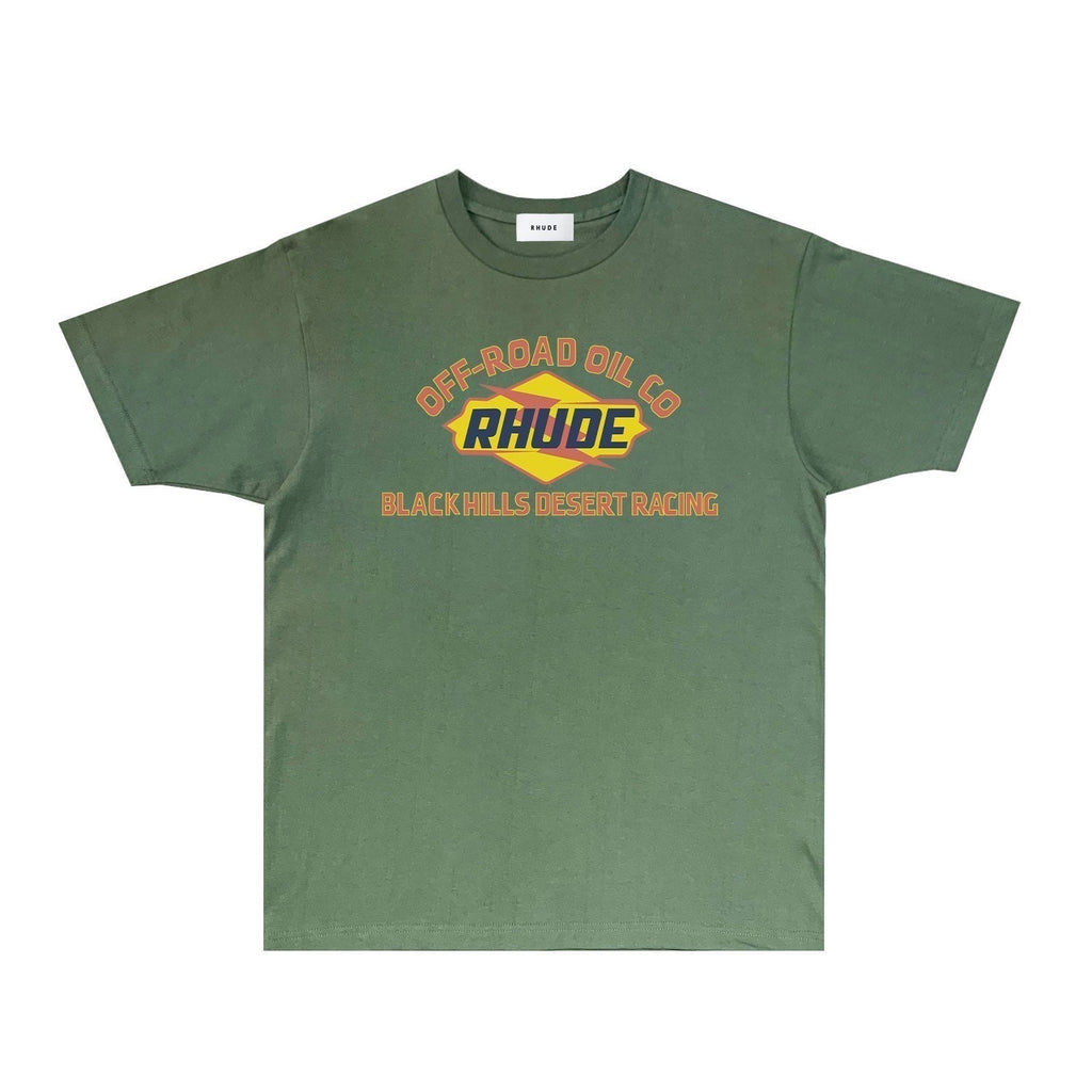 Rhude T-shirts Printed Trendy Pure Cotton