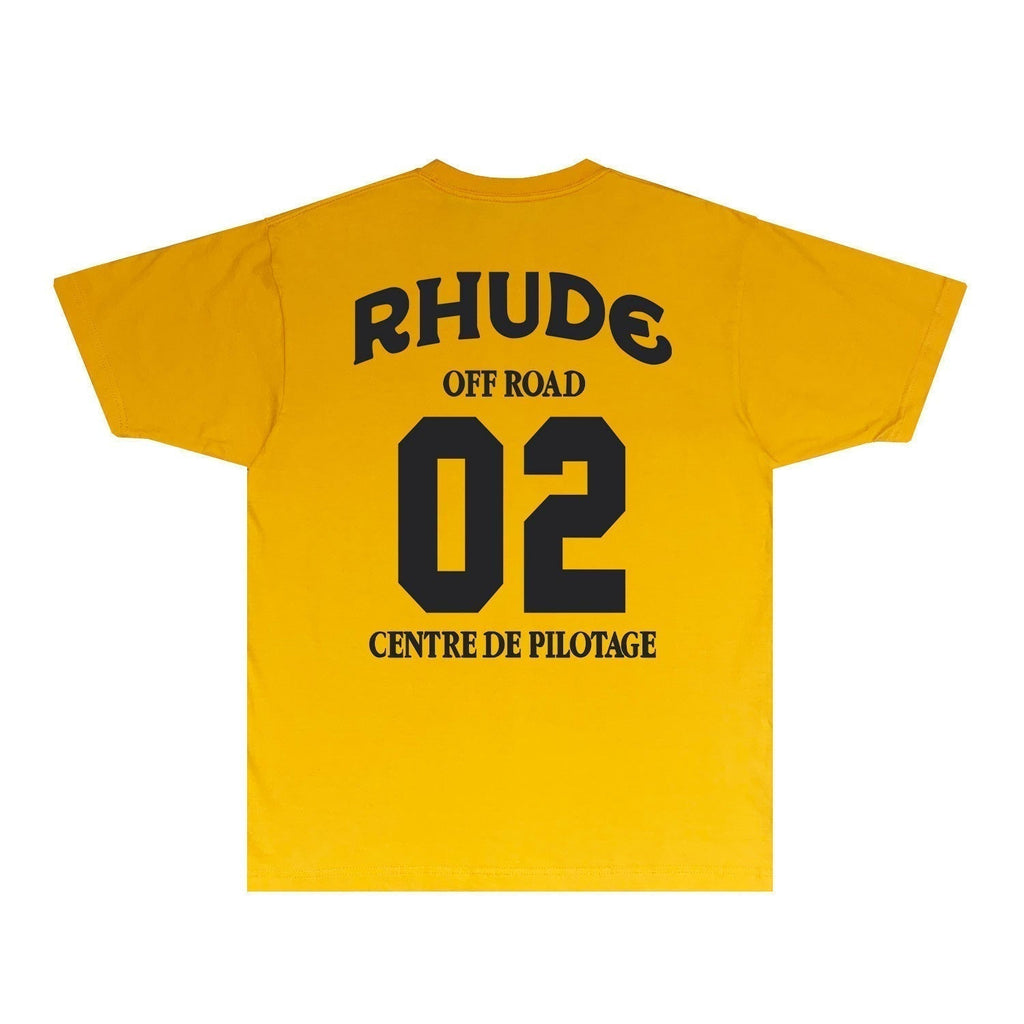 Rhude T-shirts Printed Trendy Pure Cotton